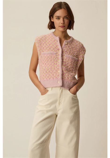 Gilet Des Petits Hauts April Multico Tweed senza maniche Des Petits Hauts | Gilet | 1E260060MULTICO